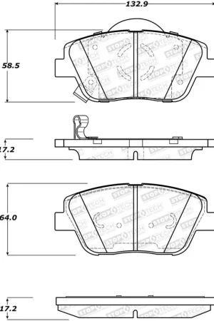 Worldwide Shipping StopTech Street Brake Pads - Front — PMD Premier Motoring Development