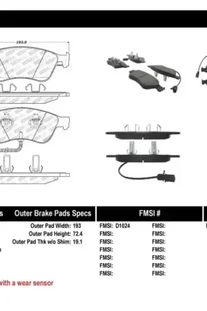 Worldwide Shipping StopTech Performance 07-10 Audi S6/S8 Front Brake Pads — PMD Premier Motoring Development