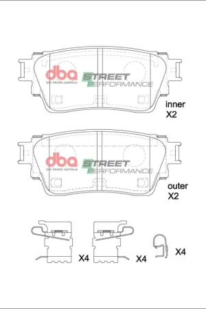 Get Yours DBA 19-24 Nissan Altima (w/Electronic Parking Brake) SP Performance Rear Brake Pads