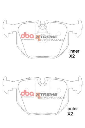 Low Price DBA 03-06 BMW M3 E46 XP Performance Rear Brake Pads