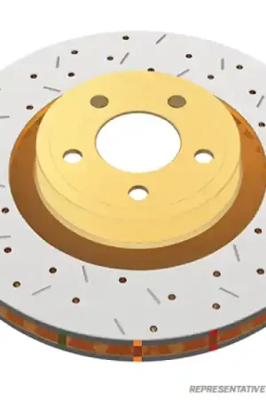 Bargain DBA 7/90-96 Turbo/6/89-96 Non-Turbo 300ZX Rear Drilled & Slotted 4000 Series Rotor