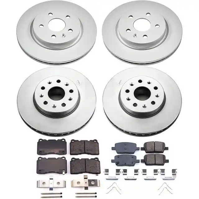 PowerStop Z17 Evolution Plus Brake Rotor and Pad Kit; Front and Rear Luxury