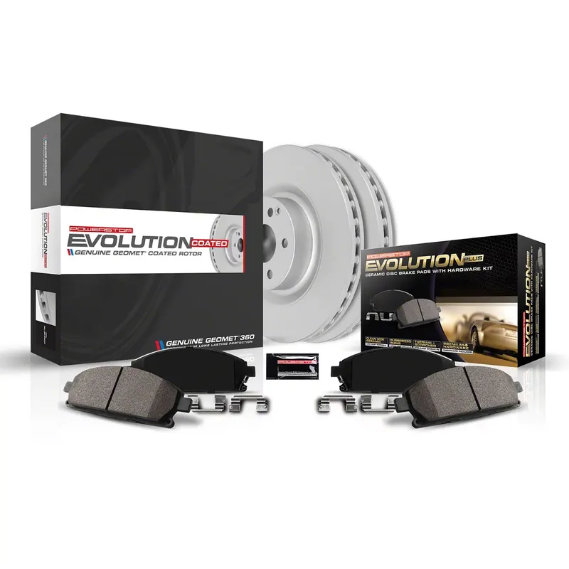 Trending PowerStop Z17 Evolution Plus Brake Rotor and Pad Kit; Rear