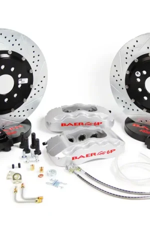Baer Pro+ Front Big Brake Kit with 14-Inch Rotors; Silver Calipers Weekend Sale