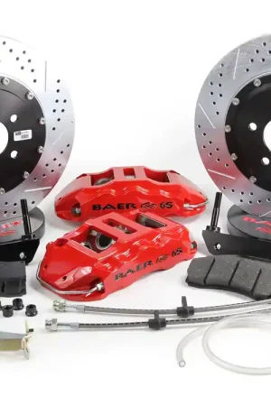 Seasonal Sale Baer Extreme+ Front Big Brake Kit with 14-Inch Rotors; Red Calipers