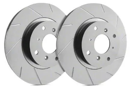 SP Performance Slotted Rotors with Gray ZRC Coating; Front Pair Best Price