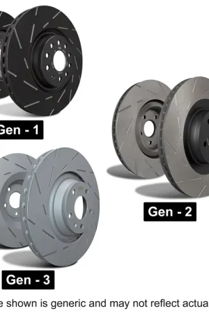 Worldwide Shipping EBC Brakes USR Series Sport Slotted Rotors; Front Pair