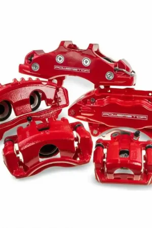 Weekend Sale Power Stop 16-19 Kia Optima Front Red Caliper (Pair) — PMD Premier Motoring Development