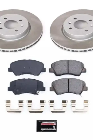 Same Day Shipping Power Stop 12-17 Kia Rio Front Semi-Coated Rotor Kit — PMD Premier Motoring Development