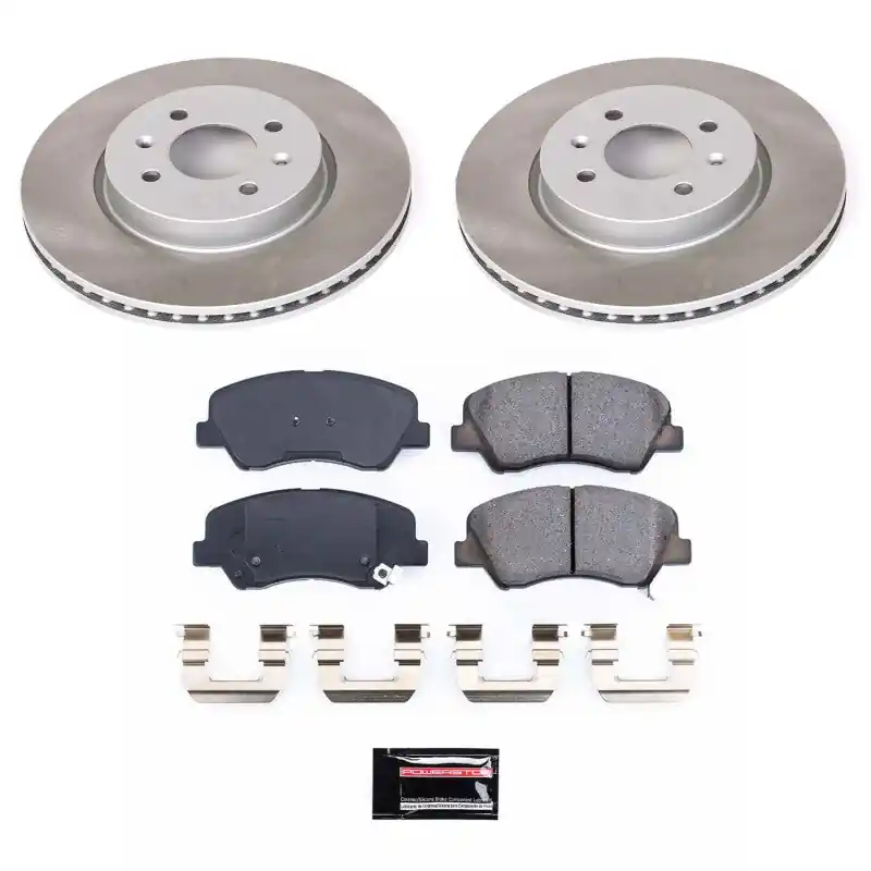 Same Day Shipping Power Stop 12-17 Kia Rio Front Semi-Coated Rotor Kit — PMD Premier Motoring Development