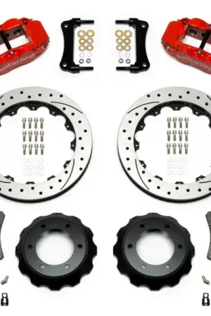 Bargain Wilwood Narrow Superlite Red 6R Front Kit 12.88in Drilled Rotor w/ Lin — PMD Premier Motoring Development