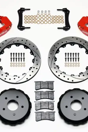 Wilwood Narrow Superlite 4R Rear Kit 12.88in Drilled Red 97-04 Corvett — PMD Premier Motoring Development Price Cut