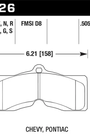 Hawk HP+ Street Brake Pads — PMD Premier Motoring Development Hot Deal