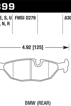 While Supplies Last Hawk 84-4/91 BMW 325 (E30) HP+ Street Rear Brake Pads — PMD Premier Motoring Development
