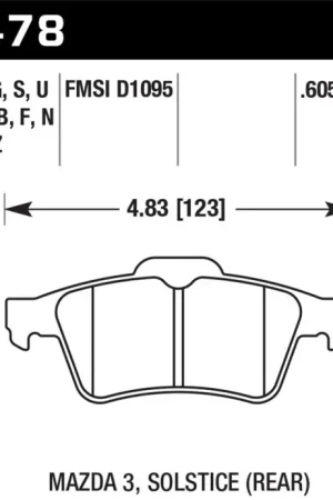 Hawk 13-14 Ford Focus ST / Mazda/ Volvo HP+ Street Rear Brake Pads — PMD Premier Motoring Development New Release