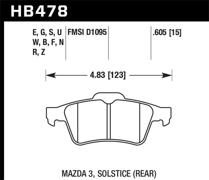 Hawk 13-14 Ford Focus ST / Mazda/ Volvo HP+ Street Rear Brake Pads — PMD Premier Motoring Development New Release