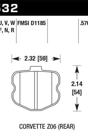Worldwide Shipping Hawk 10-12 Chevy Corvette Grand Sport / 06-12 Corvette Z06 Rear DTC-70 — PMD Premier Motoring Development