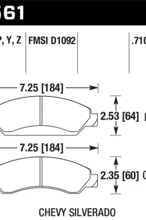 Exclusive Offer Hawk 07-08 Escalade 6.2 / 07-08 Avalanche Super Duty Front Brake Pads — PMD Premier Motoring Development