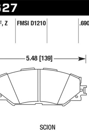 Hawk 06-16 Toyota RAV4 HPS 5.0 Front Brake Pads — PMD Premier Motoring Development Clearance