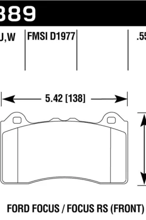 Exclusive Hawk 2017 Ford Focus HPS 5.0 Front Brake Pads — PMD Premier Motoring Development