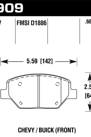 Hawk 16-18 Chevrolet Camaro HPS 5.0 Front Brake Pads — PMD Premier Motoring Development Money Back Guarantee
