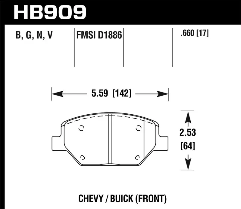 Hawk 16-18 Chevrolet Camaro HPS 5.0 Front Brake Pads — PMD Premier Motoring Development Money Back Guarantee
