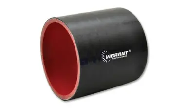Affordable Vibrant 1.625in I.D. x 3in Long Gloss Black Silicone Hose Coupling - 19812