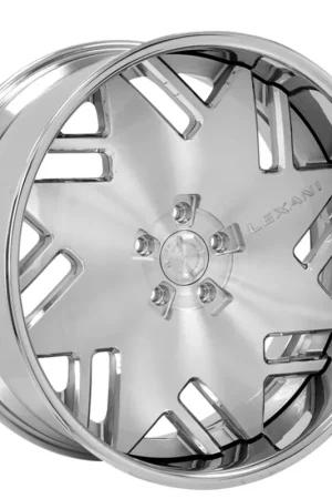 Limited Time 19" Lexani Forged Wheels LF-776 Titan Brushed Silver Face with Chrome Lip Rims