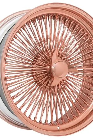 22x8" LA Wire Wheels Standard 150-Spoke Straight Lace Rose Gold Rims Special Discount