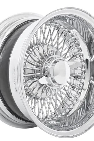 14x7" LA Wire Wheels Reverse 72-Spoke Straight Lace Chrome Rims Limited Offer