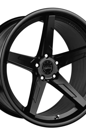 20" Vertini Wheels RFS1.7 Matte Black with Gloss Black Lip Flow Formed Rims Top Pick
