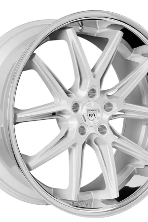 Original 20" Lexani Wheels Circuit Silver with SS Lip Rims