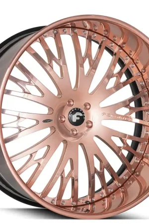 22" Forgiato Wheels Cravatta Rose Gold with Black Inner Forged Rims Shop Now