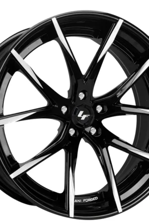 24" Lexani Forged Wheels LZ-102 Gloss Black Machined Tips Rims Must Have