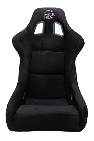 Worldwide Shipping NRG Innovations Prisma Large Bucket Seat; Black Alcantara
