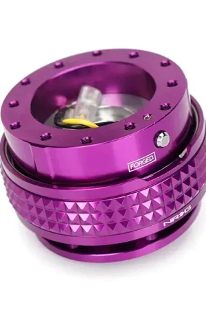 Free Shipping NRG Innovations Steering Wheel Hub Quick Release; Purple with Purple Pyramid Ring