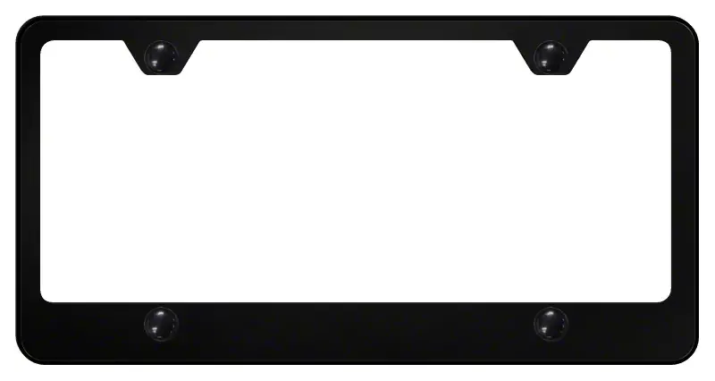 4-Hole Wide Bottom License Plate Frame Warranty Included