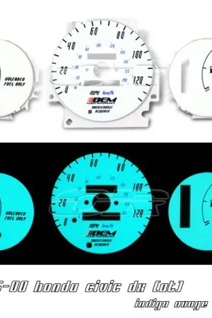 Honda Civic Option Racing Indiglo Gauge Face Overlay Set - 58-20104 Place Order