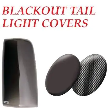 Worldwide Shipping Pontiac Trans Sport GT Styling Blackout Taillight Covers