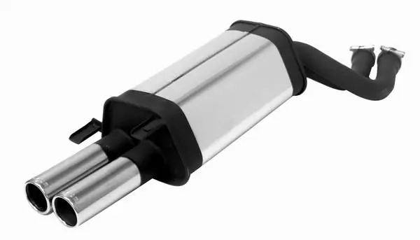 Exclusive Audi 100 Remus Rear Silencer with Dual Exhaust Tips - Round - 049593 0504