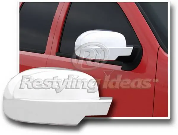 GMC Yukon Restyling Ideas Mirror Cover - Full - Chrome ABS - 67314F Buy Direct
