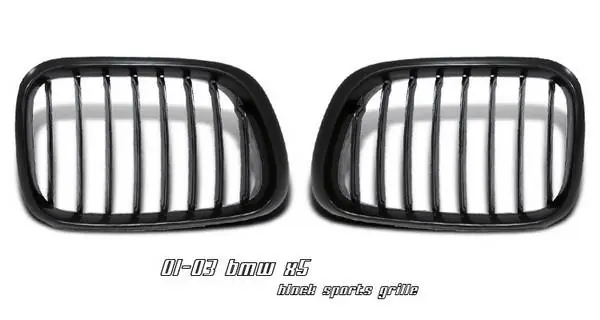 BMW X5 Option Racing Sport Grille - Chrome & Black - 64-12148 Professional Grade