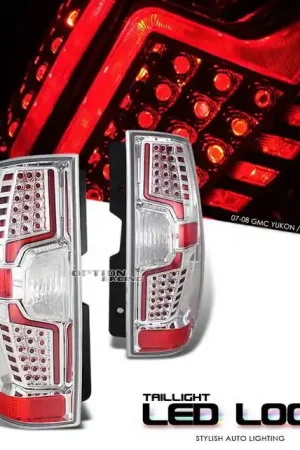 GMC Yukon Option Racing Taillights LED Look - Chrome Diamond Cut - 17-19371 Place Order