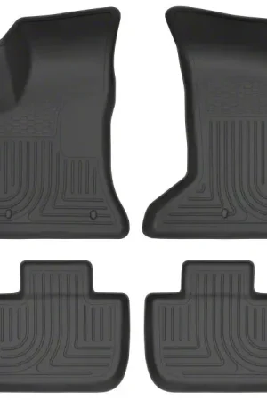 Husky Liners WeatherBeater Front and Second Seat Floor Liners; Black Express Delivery