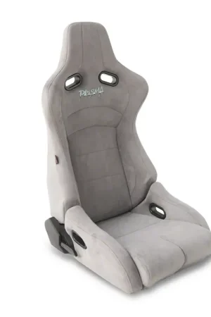 NRG Innovations Prisma Lab Reclinable Bucket Seats; Medium; Grey Suede Trusted Brand