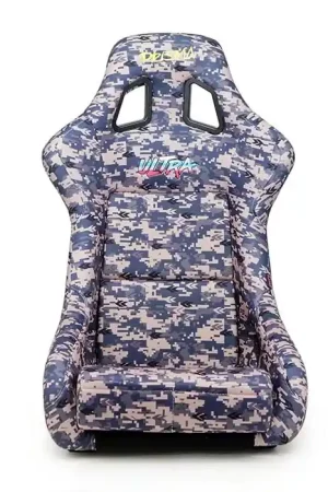 NRG Innovations Prisma Bucket Seat; Large; Digital Camo and Silver Grab Now