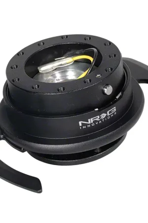 NRG Innovations 4.0 Steering Wheel Hub Quick Release; Black with Black Handles Express Delivery