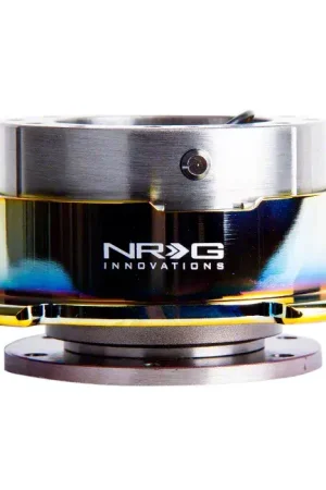NRG Innovations 2.5 Steering Wheel Quick Release; Gun Metal Body with Neo Chrome Ring Genuine