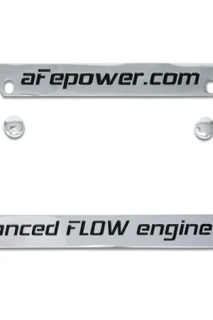 While Supplies Last aFe POWER Engraved Metal License Plate Frame — PMD Premier Motoring Development