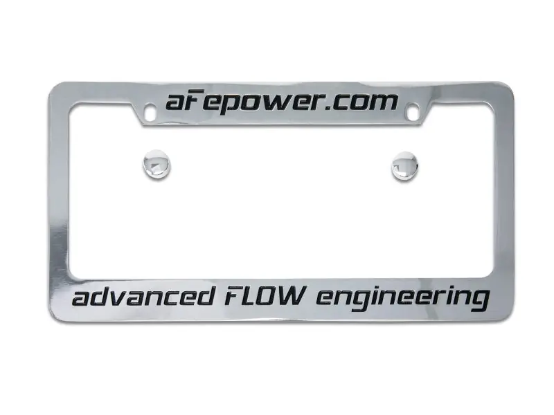 While Supplies Last aFe POWER Engraved Metal License Plate Frame — PMD Premier Motoring Development